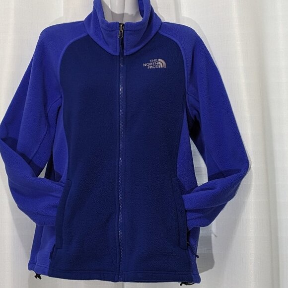 The North Face Sweatshirt Coat Fleece Full Zip Jacket Size Medium Purple/Blue - Picture 1 of 10